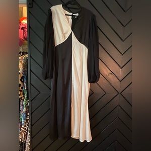 Never Fully Dressed Black and Cream Louella Dress - Curve